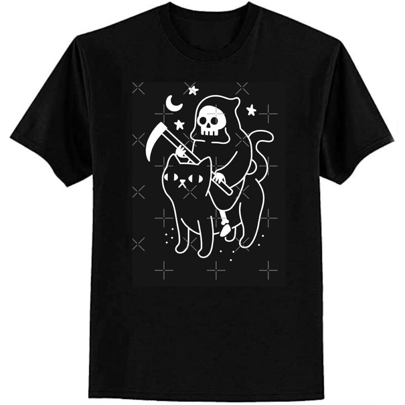 Death Rides A Black Cat Classic T-Shirt