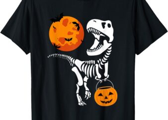 Dinosaur Halloween Shirt Boys Men Kids Toddler Funny T Rex T-Shirt