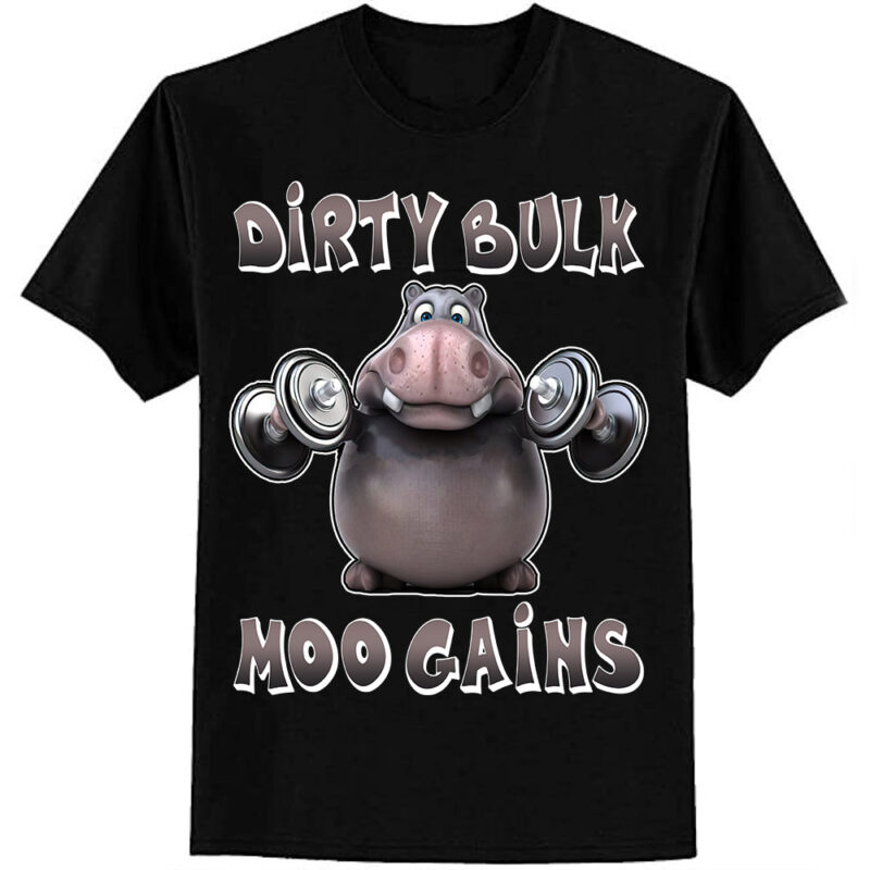 Dirty Bulk Moo Gains T-Shirt ltsp