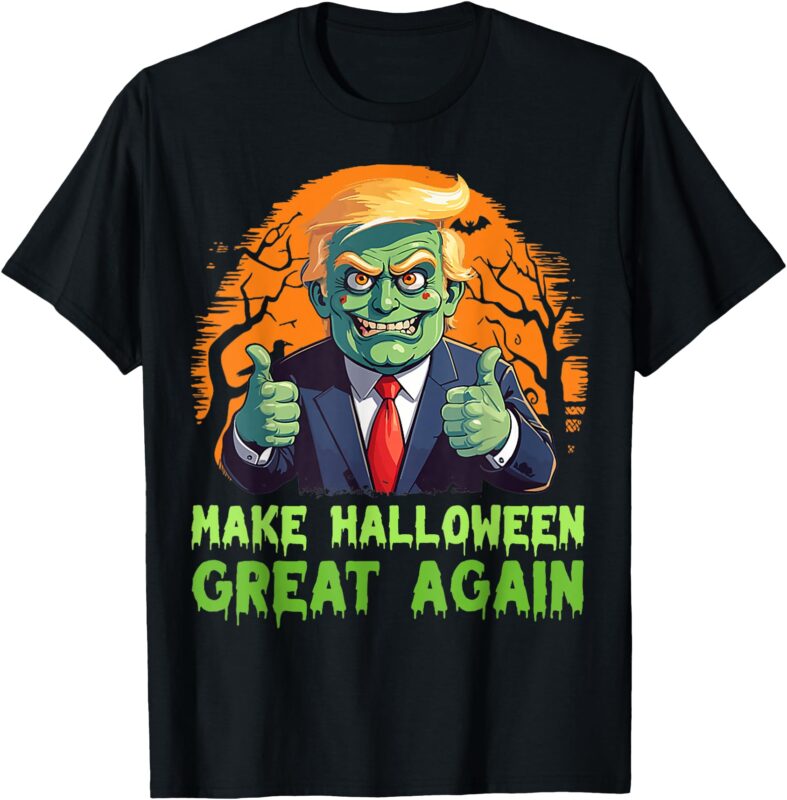 Donald Trump Zombie Make Halloween Great Again Trump Costume T-Shirt