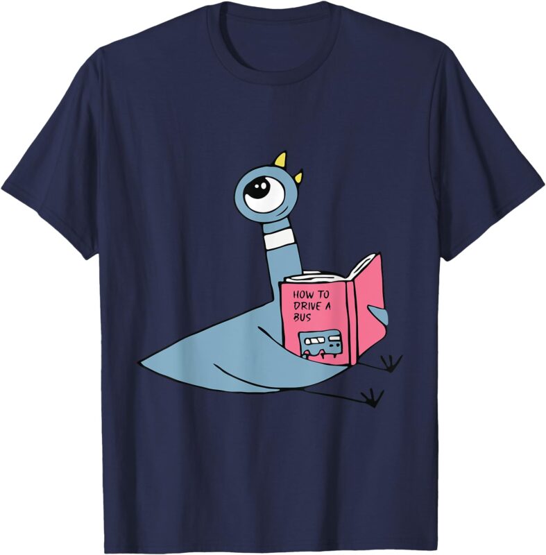 Driven To Read Pigeon Library Reading Books Reader T-Shirt