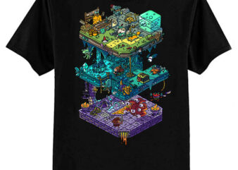 Dungeons and Isometric Dragons Classic T-Shirt