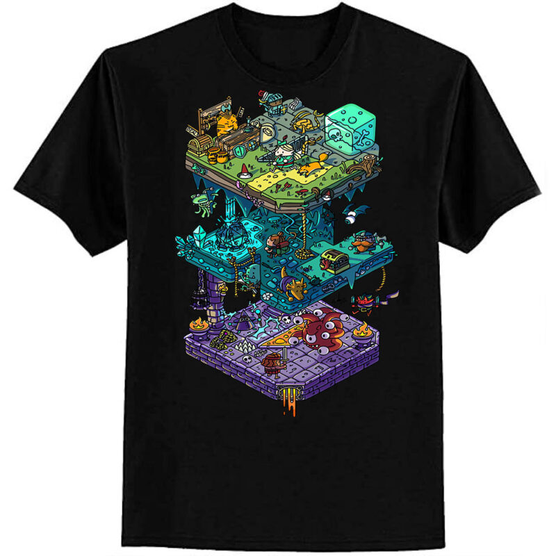 Dungeons and Isometric Dragons Classic T-Shirt