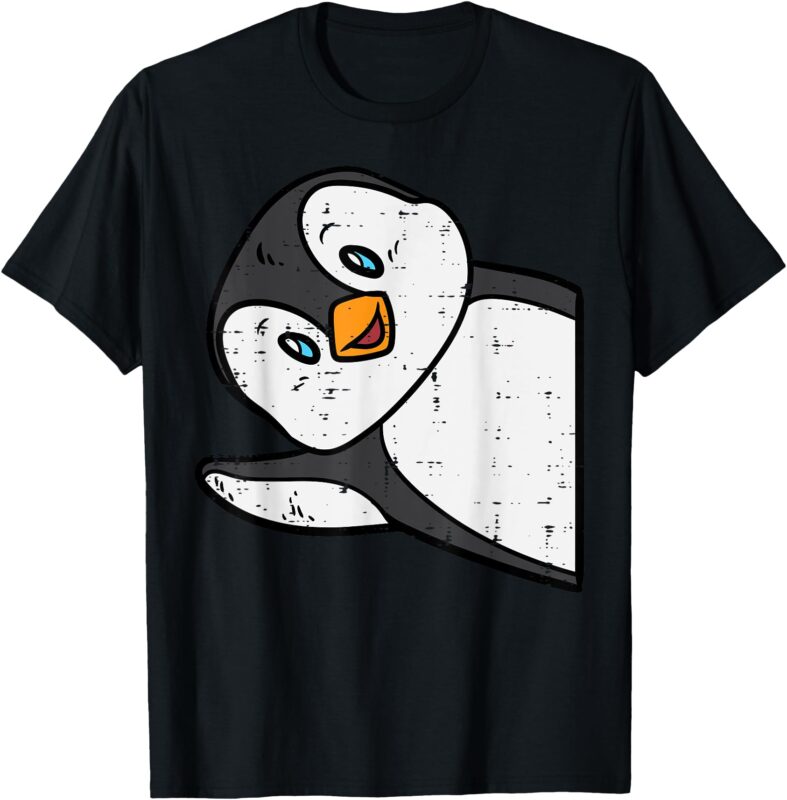 Emperor Penguin Wave Cute Boys Girls Kids Toddler Women Men T-Shirt