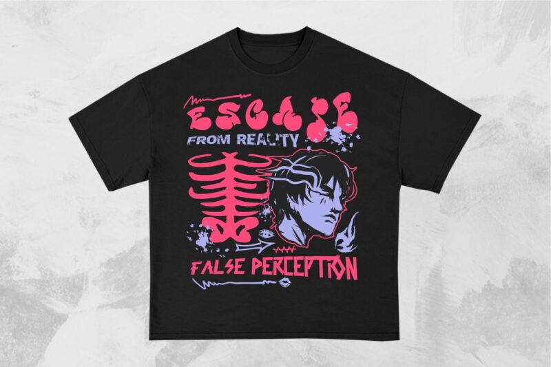 Escape From Reality Graffiti T-shirt Design