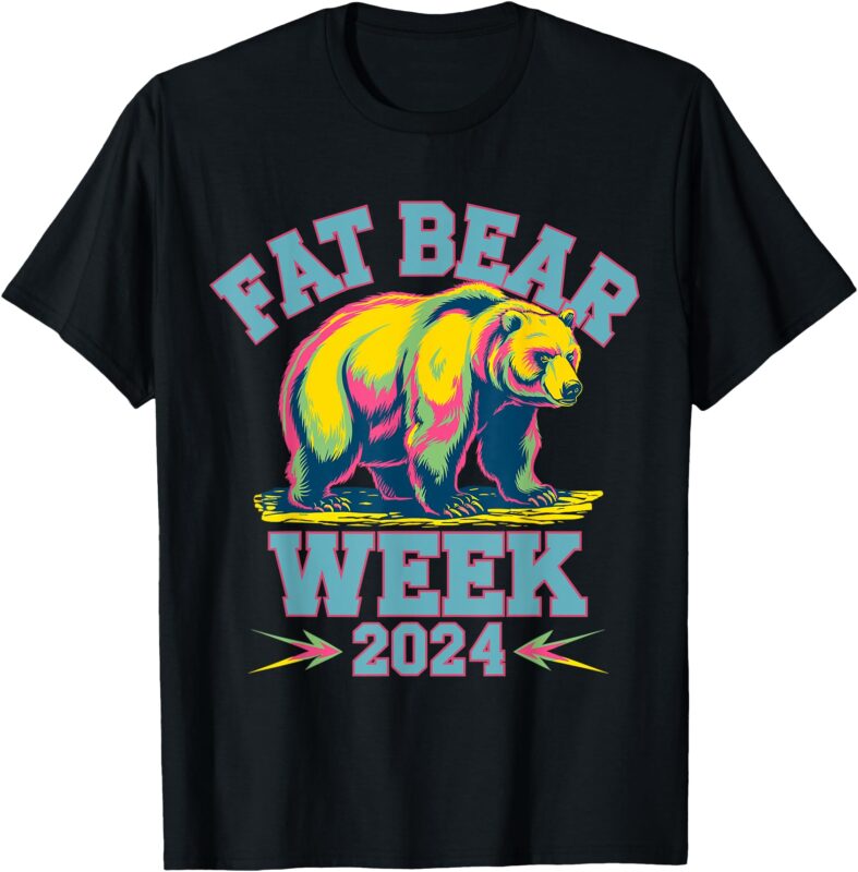 Fat Bear Week 2024 Grazer Animal Lover Alaska Katmai Nature T-Shirt