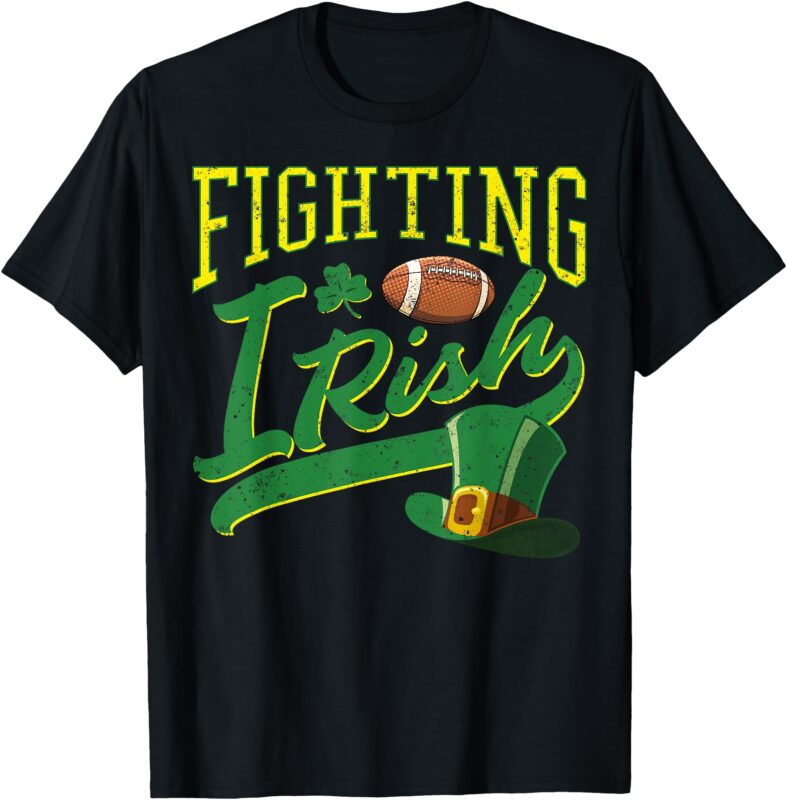 Fighting Irish Football Classic Vintage Design Team Gameday T-Shirt