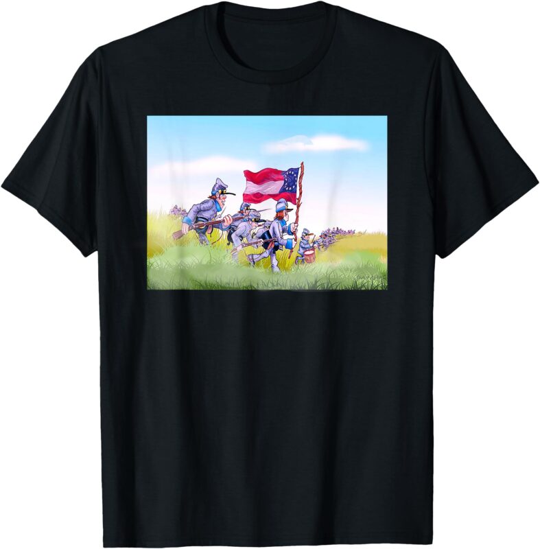 Fun Civil War Pickett’s Charge T-Shirt