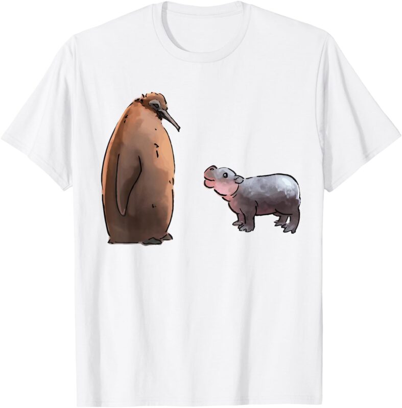Funny Pesto The Penguin And The Cute Moo Deng T-Shirt