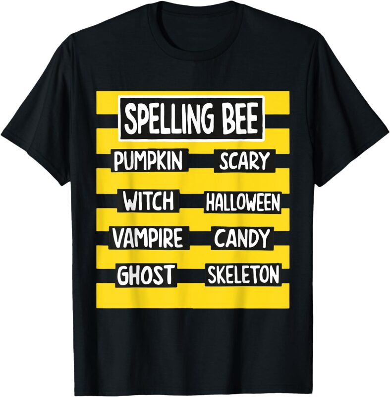 Funny Pun Halloween Costume for Teachers spelling bee T-Shirt