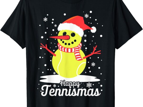 Funny tennis player xmas lights christmas tennis t-shirt