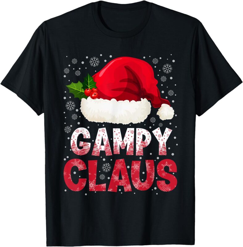 Gampy Claus Christmas Santa Hat Pajama Family Matching Men T-Shirt