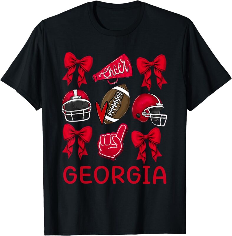 Georgia Women Girls Kids Toddler Sister Niece Coquette Bow T-Shirt