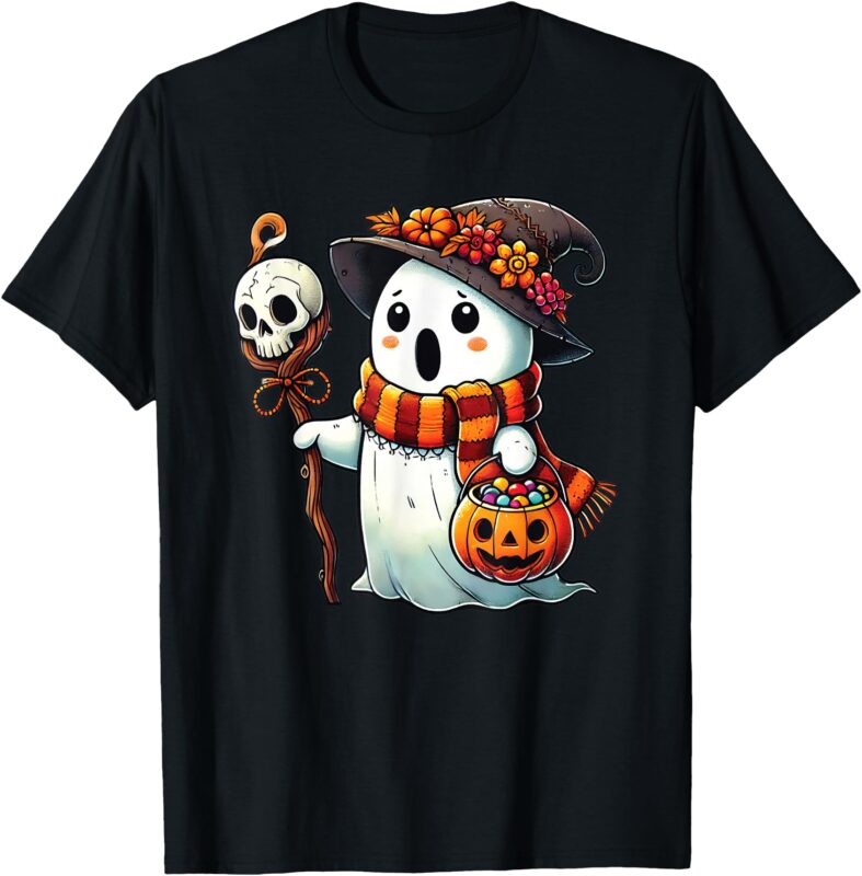 Ghost Halloween Shirt Cute Ghost Trick or Treat T-Shirt