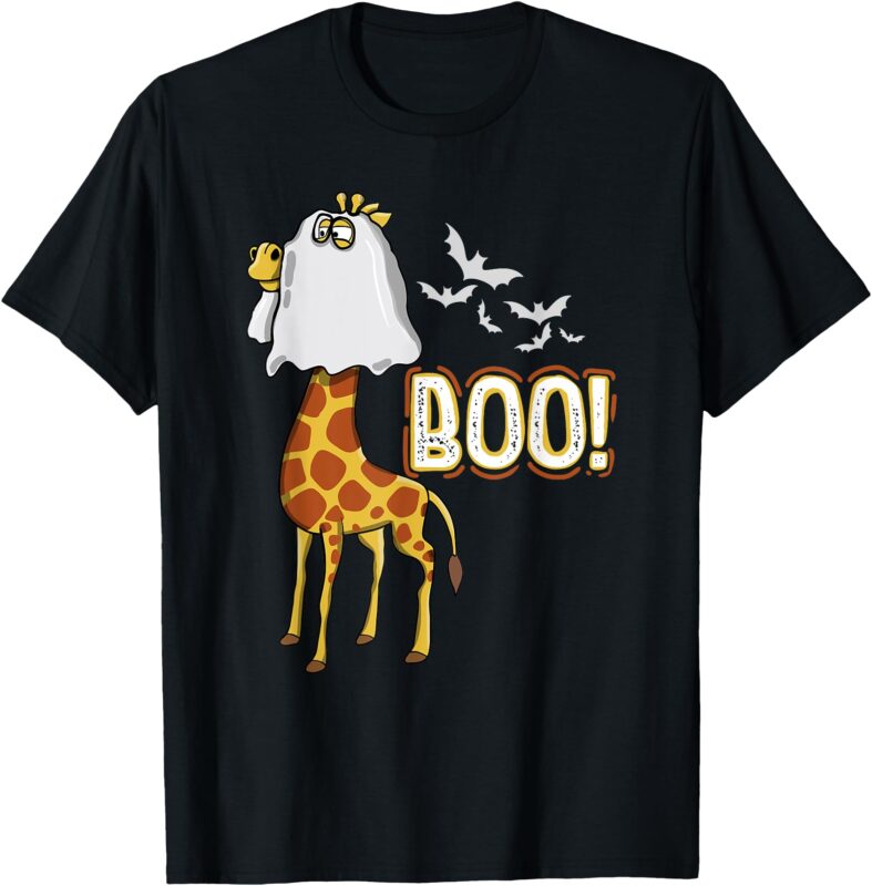 Giraffe Boo Halloween Fun Costume Party T-Shirt