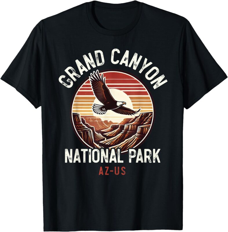 Grand Canyon National Park, Vintage Arizona Eagle, Travel T-Shirt