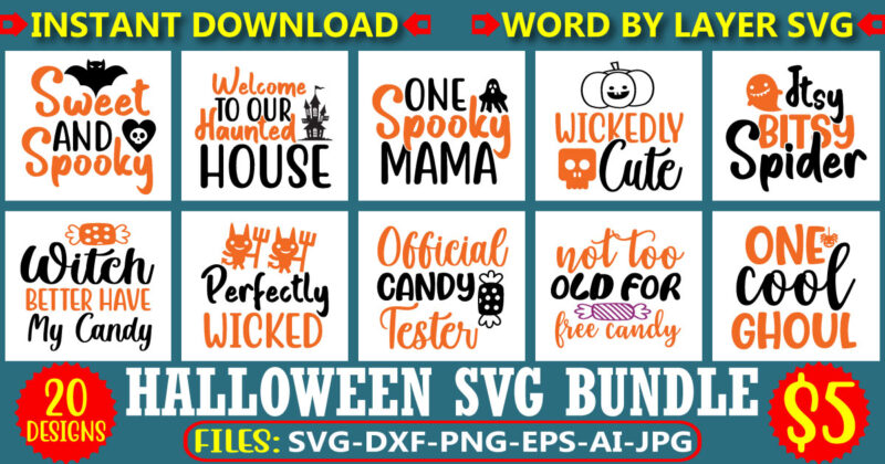 Halloween svg bundle, halloween svg, halloween vector, sarcastic svg, dxf eps png, silhouette, cricut, cameo, digital, funny mom svg, witch