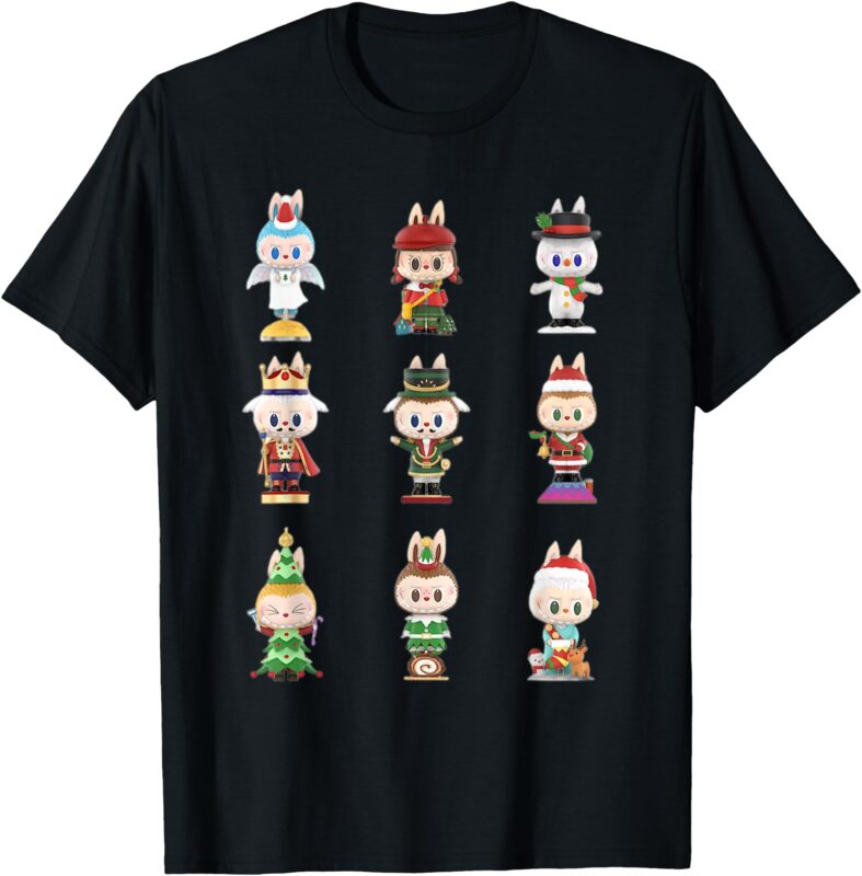 Happy Xmas Labubu Lover Cute Labubu The Monsters Christmas T-Shirt