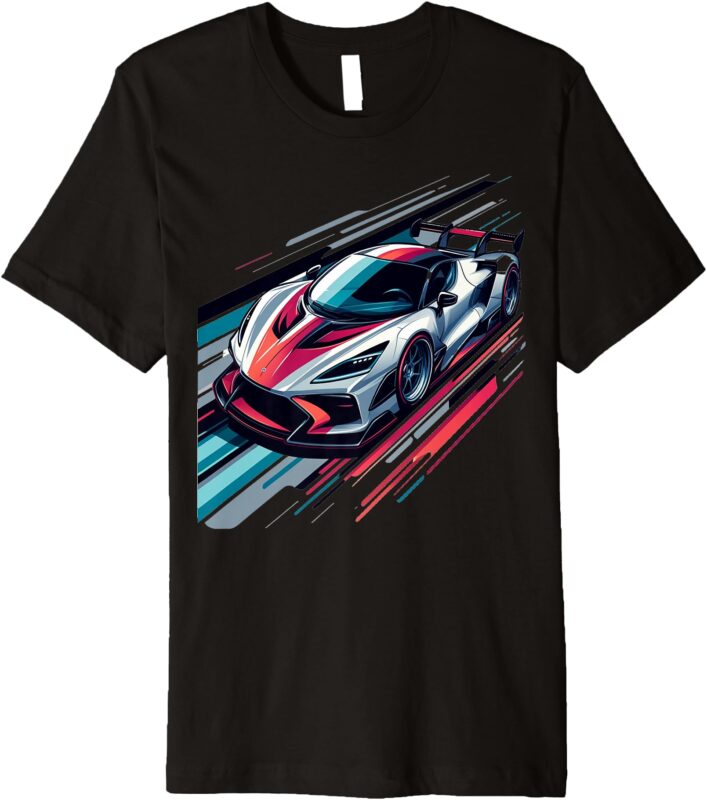 High-Speed Race Car Premium T-Shirt
