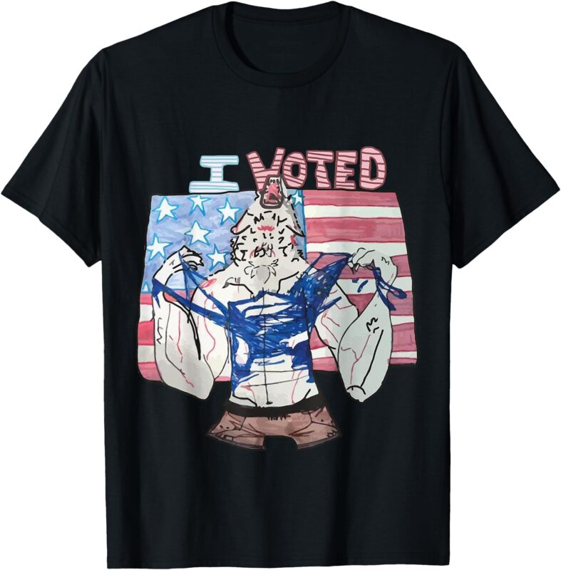 I Voted Werewolf Funny T-Shirt