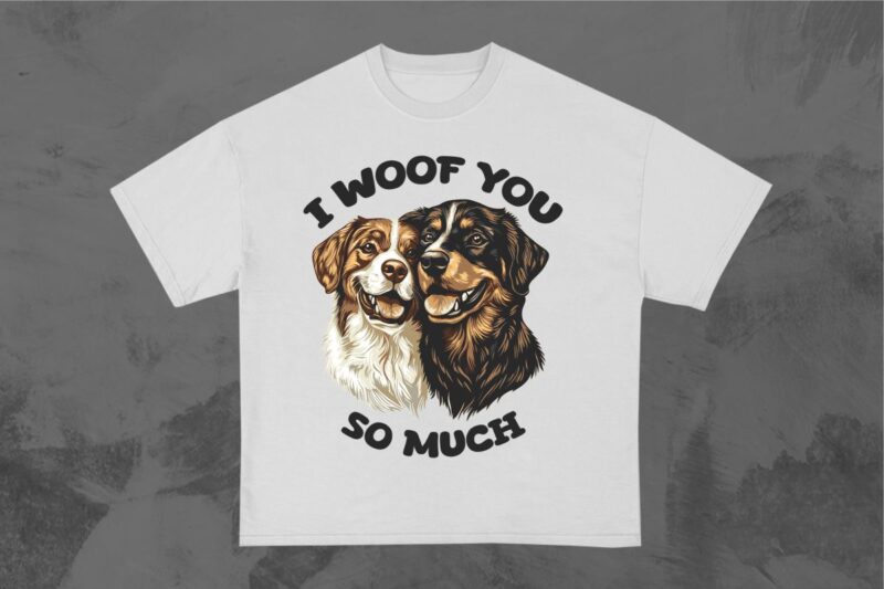 Funny Pet Dog T-Shirt Designs Bundle