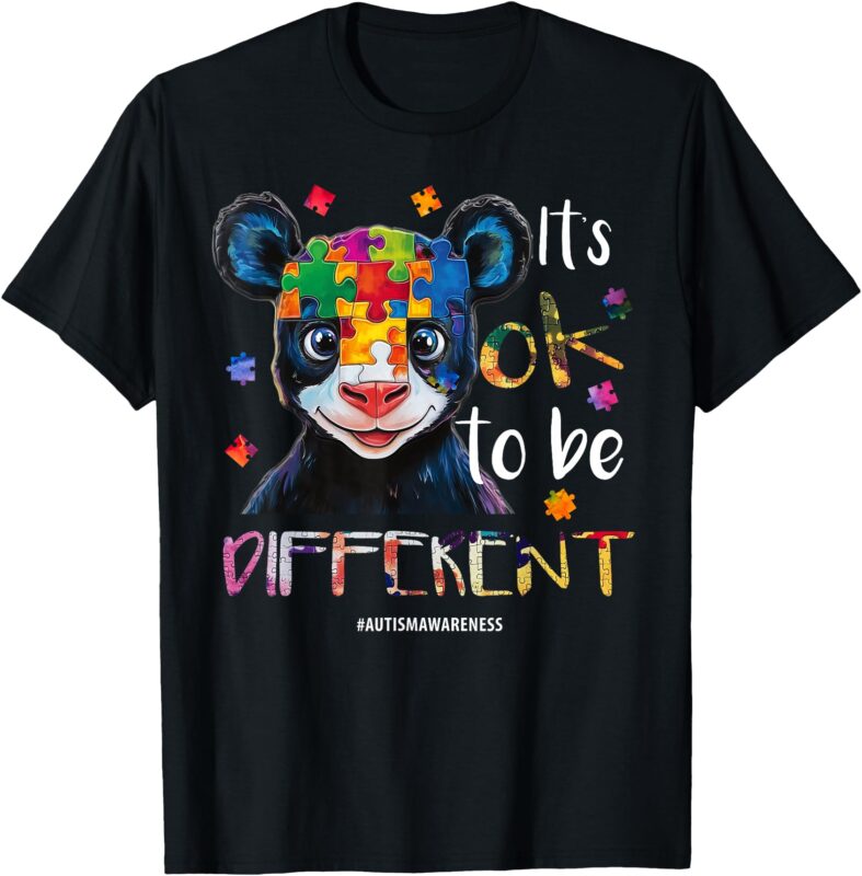 It’s OK to Be Different – Autism Awareness Panda T-Shirt