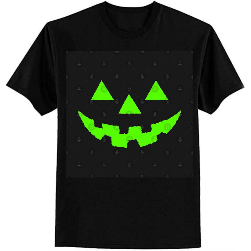Jack O’ Lantern GLOW EFFECT Pumpkin Halloween Costume Tshirt T-Shirt