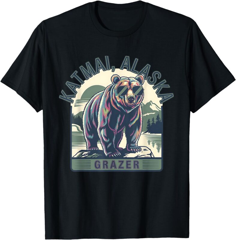 Katmai Alaska Grazer Vintage Fat Bear Week 2024 T-Shirt