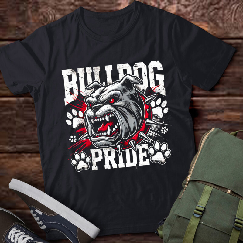 LT446 Retro Bulldog Pride Personalized Costume Animals