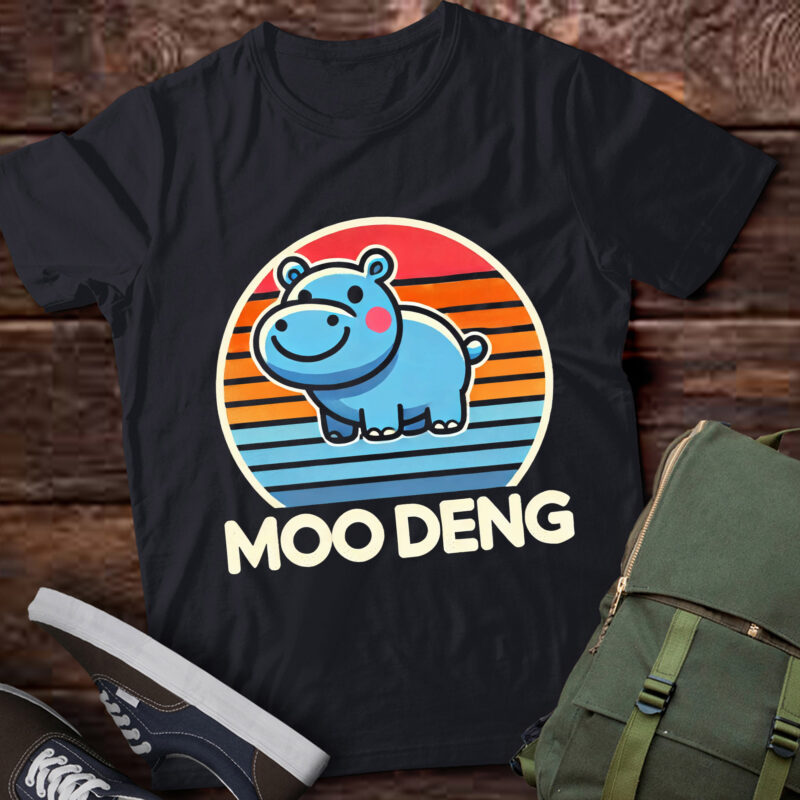LT466 Vintage Moo Deng Baby Hippo Zoo Baby Hippo