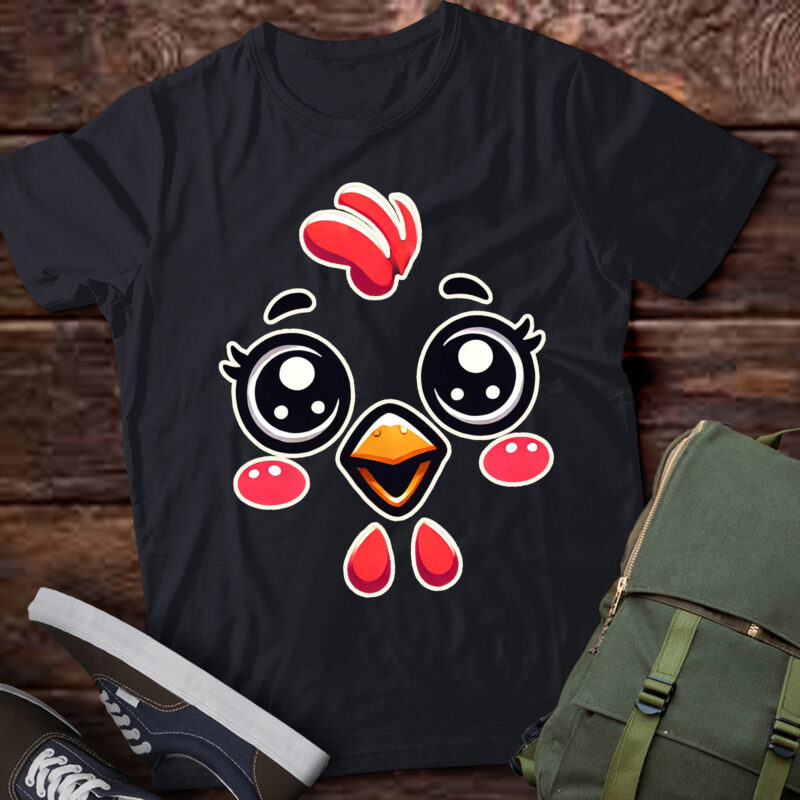 LT490 Halloween Chicken Face Costume Cute Hen Themed