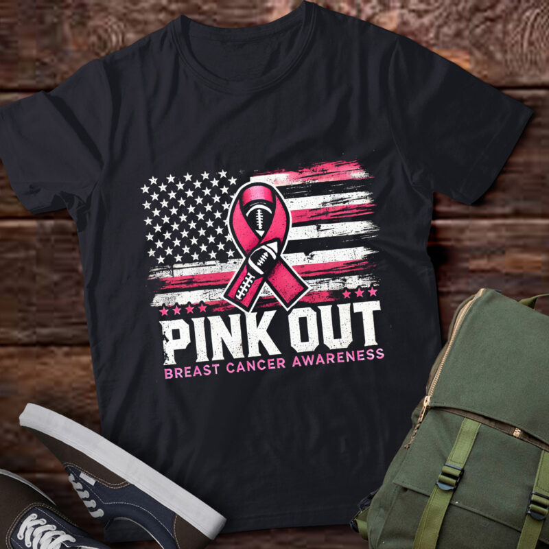 LT545 Pink Out Football Team Breast Cancer Awareness Month