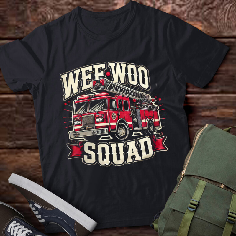 LT562 Funny Firefighter Art For Men Women Fire Truck Fireman