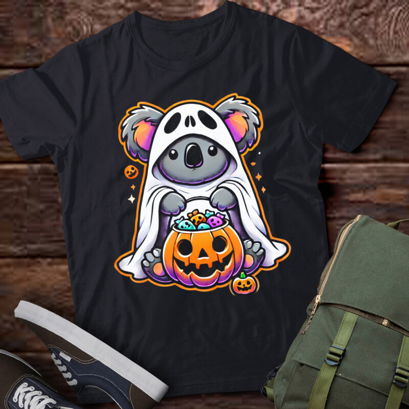 LT599 Halloween Koala Costume Ghost Animal Boo Spooky