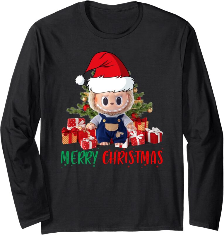 Labubu Merry Christmas _ Labubu Lovers Long Sleeve T-Shirt