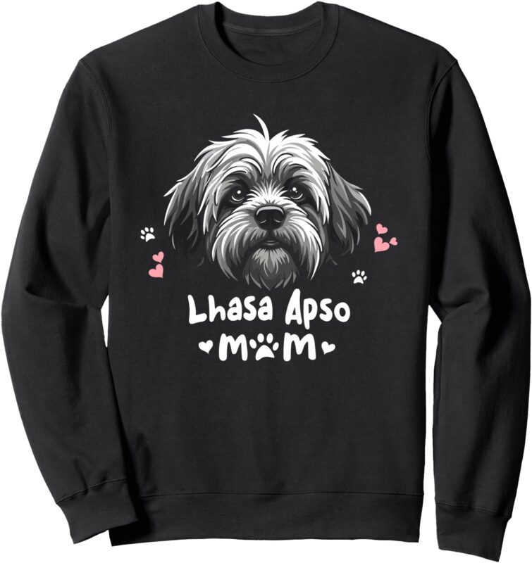 Lhasa Apso Mom Dog Sweatshirt