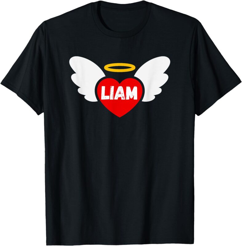 Liam Heart Angel Wings Love T-Shirt