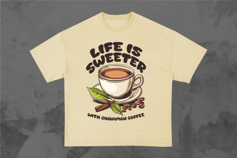 Coffee Spice T-Shirt Designs Bundle