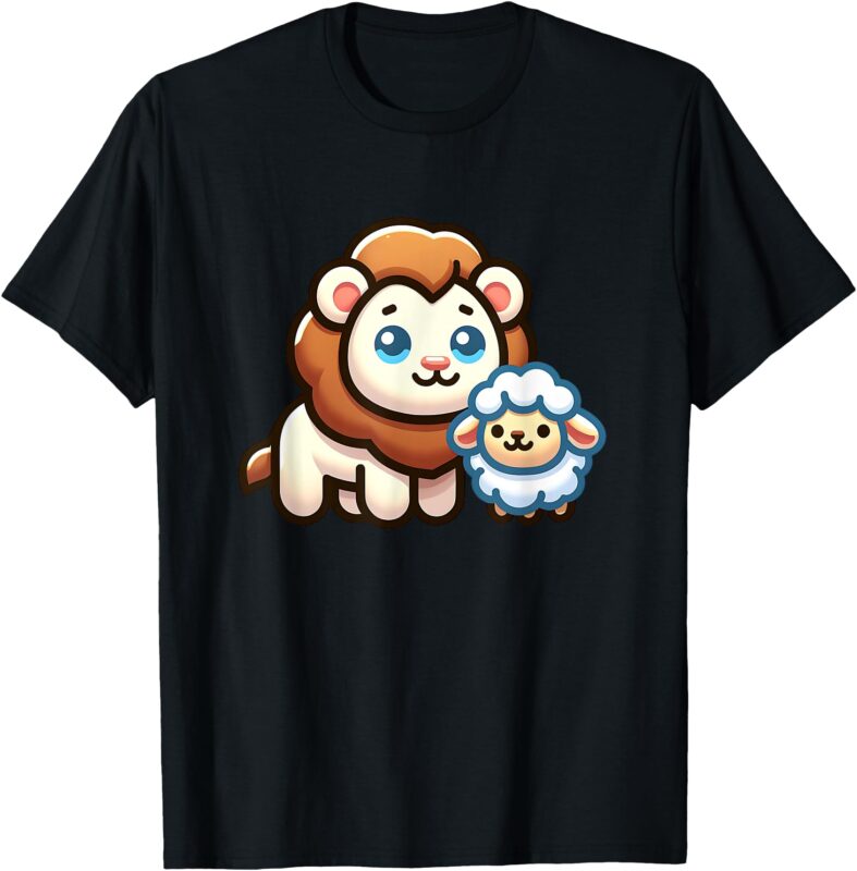 Lion And Lamb Christian Clothing Symbol Of Peace T-ShirtLion And Lamb Christian Clothing Symbol Of Peace T-Shirt