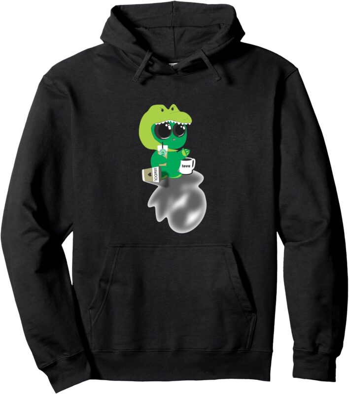 Lotus Alien with shadow Pullover Hoodie
