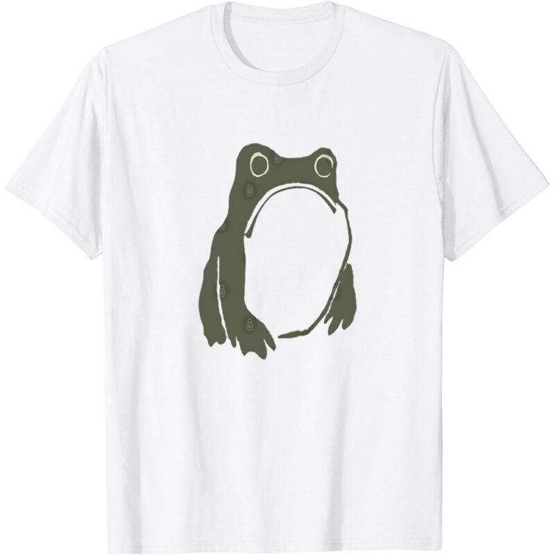 Matsumoto Hoji woodblock print Grumpy frog toad T-Shirt