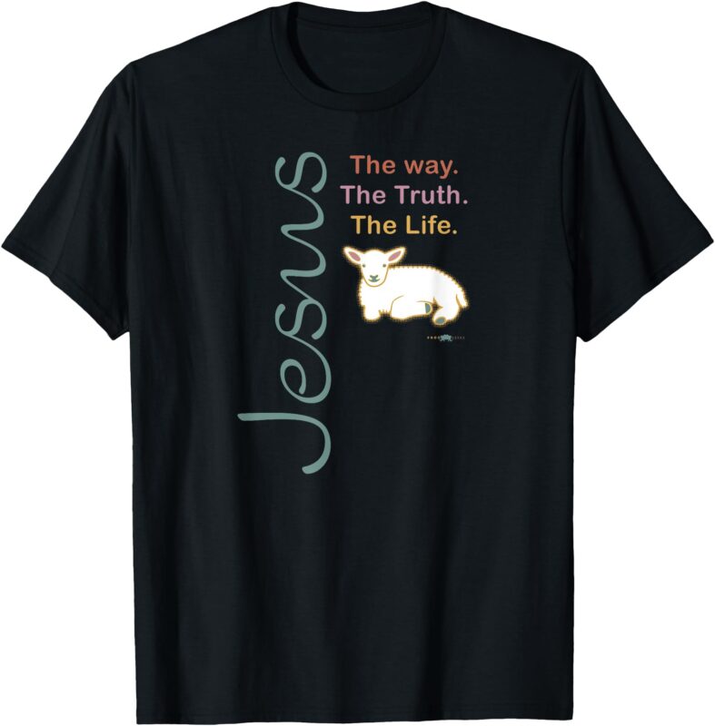 Mens Jesus The Way The Truth The Life by Frog Geeks T-Shirt