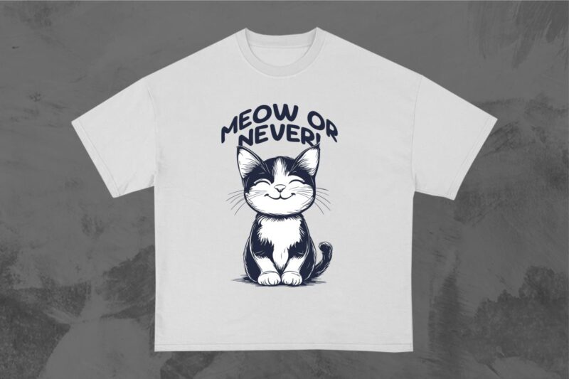 Funny Pet Cat T-Shirt Designs Bundle