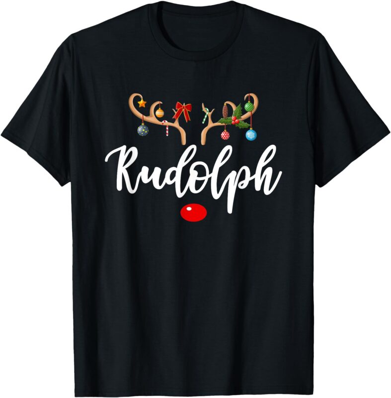 Most Likely To Try To Ride Rudolph Matching Couple Christmas T-Shirt