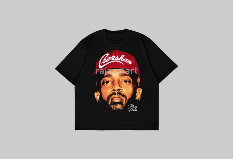 NIPSEY HUSSLE T-Shirt | Ready to Print, High Quality | Vintage Hip Hop Retro Style 90s Tee | Graphics Shirt Dtf, Dtg