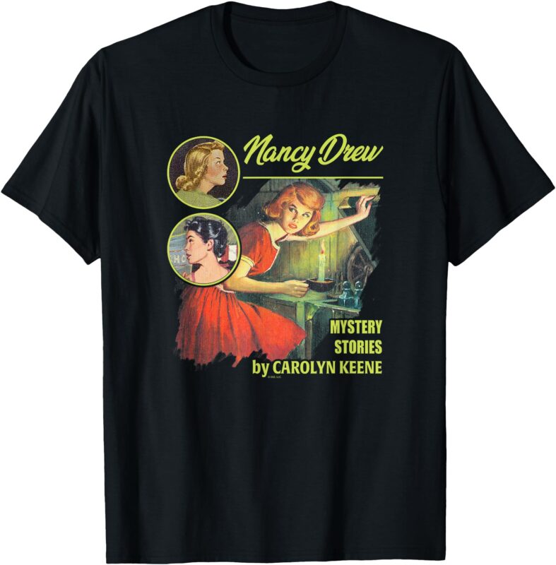 Nancy Drew Mystery Stories By Carolyn Keene Vintage Poster T-Shirt