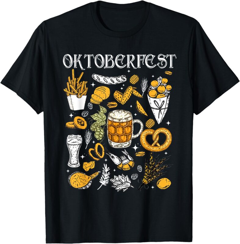 Oktoberfest Drinking Men Women Vintage German Flag Prost T-Shirt