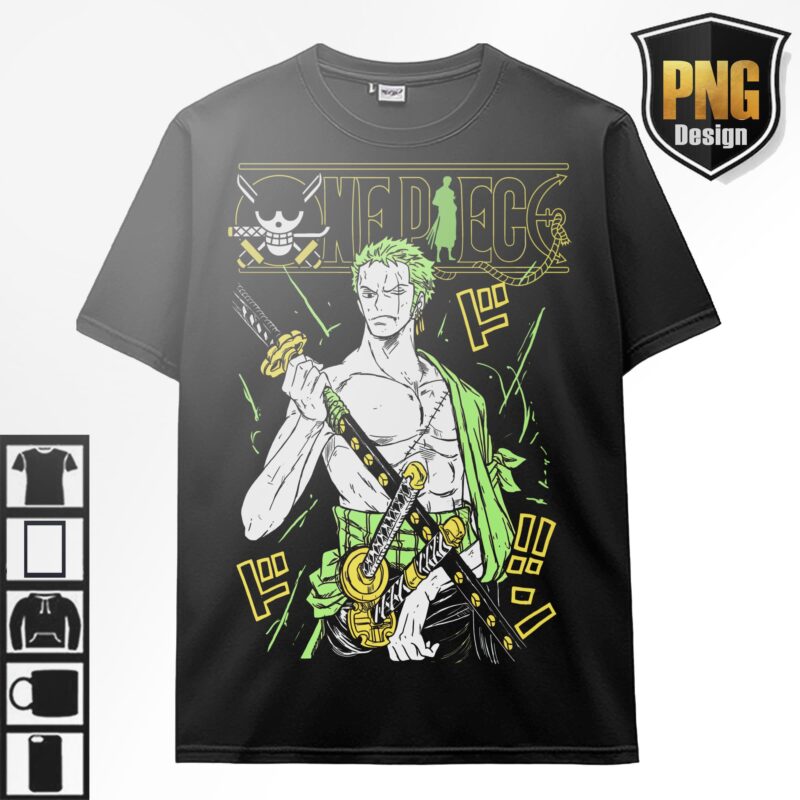 One Piece Bundle 20 Design PNG Monkey D Luffy Zoro Doffy Pirate King Japanese Style Anime For TShirt Poster Manga