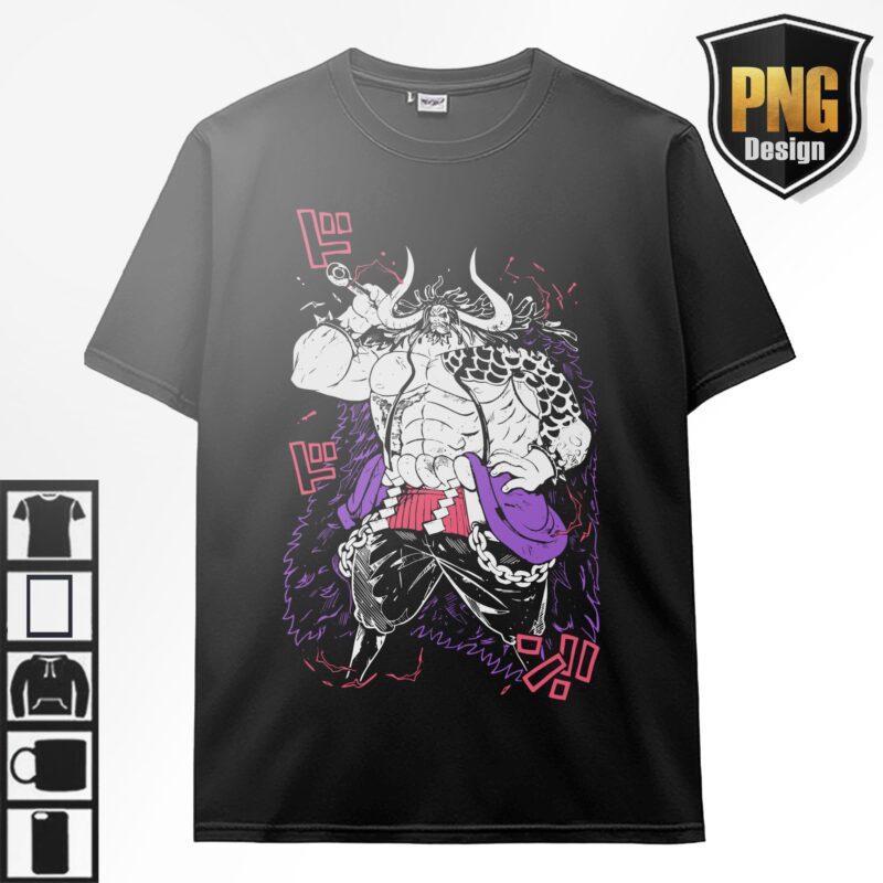 20 One Piece Bundle Design PNG Monkey D Luffy Zoro Doffy Pirate King Japanese Style Anime For TShirt Poster Manga