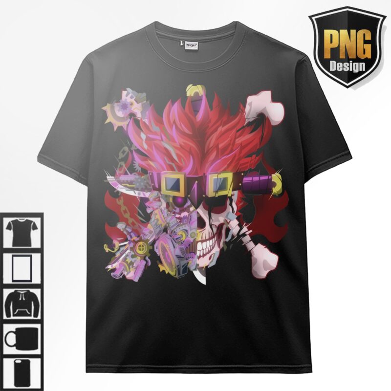20 One Piece Bundle Design PNG Monkey D Luffy Zoro Doffy Pirate King Japanese Style Anime For TShirt Poster Manga